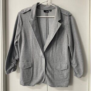 a.n.a French Terry Gray Blazer | Womens L